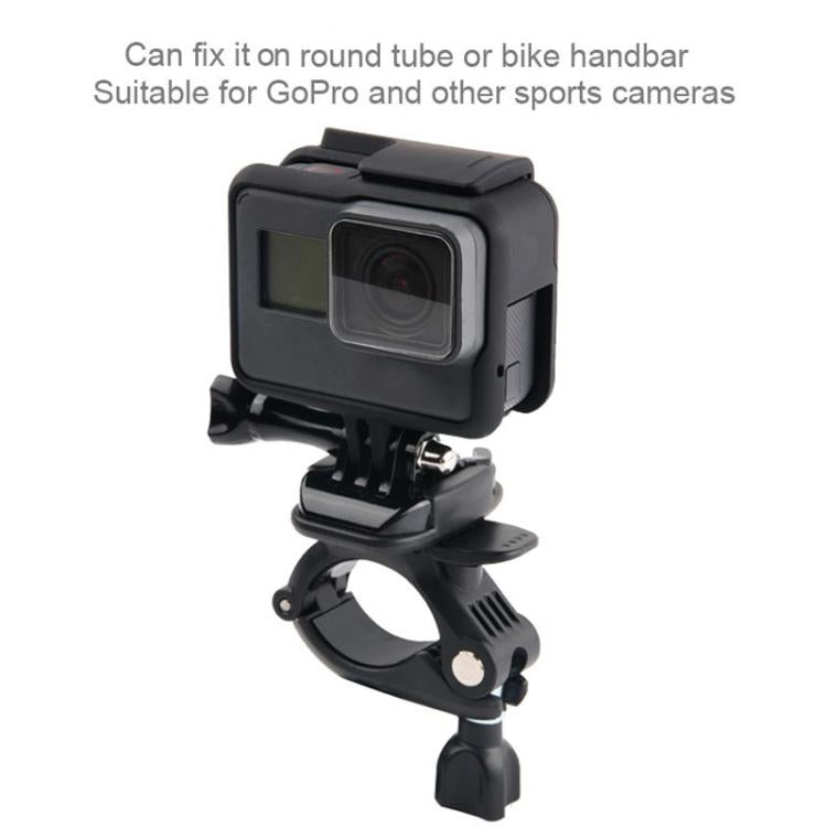 GP435 Small Size Bicycle Motorcycle Handlebar Fixing Mount for GoPro, Insta360, DJI and Other Action Cameras(Black) - HoMEdemic™ 