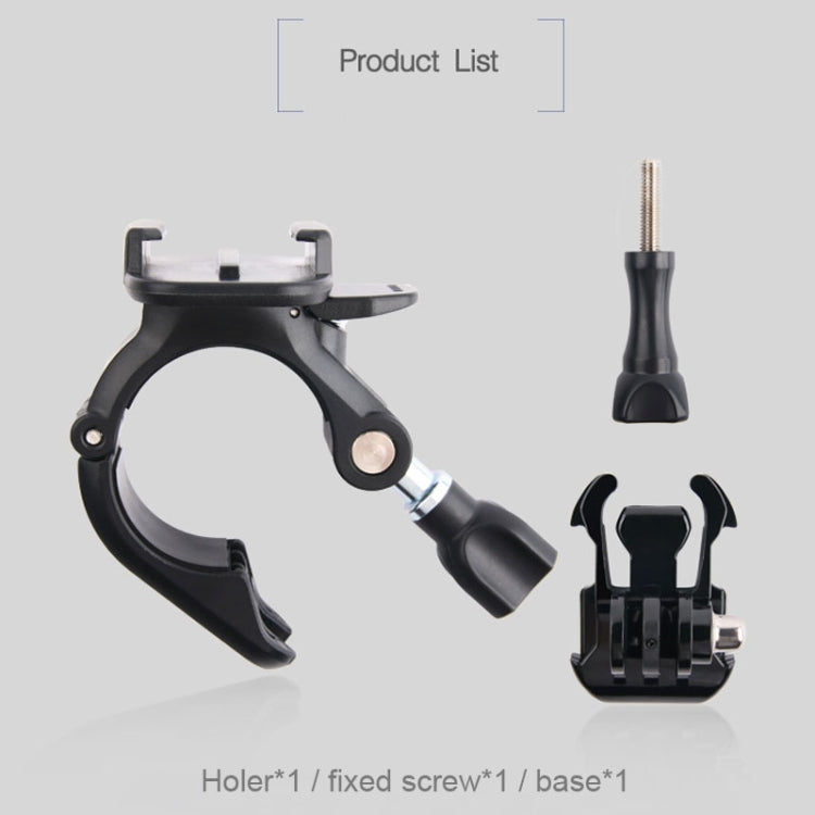 GP435 Small Size Bicycle Motorcycle Handlebar Fixing Mount for GoPro, Insta360, DJI and Other Action Cameras(Black) - HoMEdemic™ 