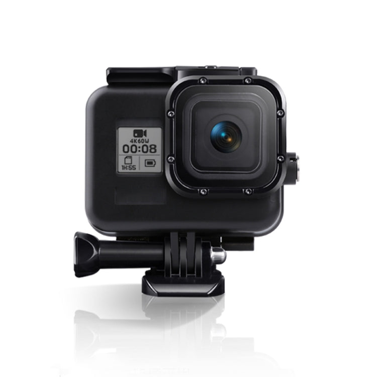 For GoPro HERO8 Black 45m Waterproof Housing Protective Case with Buckle Basic Mount & Screw & Floating Bobber Grip & Strap & Anti-Fog Inserts(Black) - HoMEdemic™ 