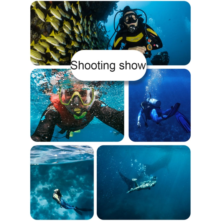 For GoPro HERO8 Black 45m Waterproof Housing Protective Case with Buckle Basic Mount & Screw & Floating Bobber Grip & Strap & Anti-Fog Inserts(Black) - HoMEdemic™ 