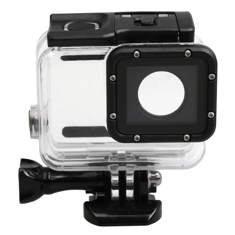 For GoPro HERO5 30m Waterproof PC & ABS Housing Protective Case + Touch Back Cover with Buckle Basic Mount & Long Screw, Backcover Size: 7 x 6 cm - HoMEdemic™ 