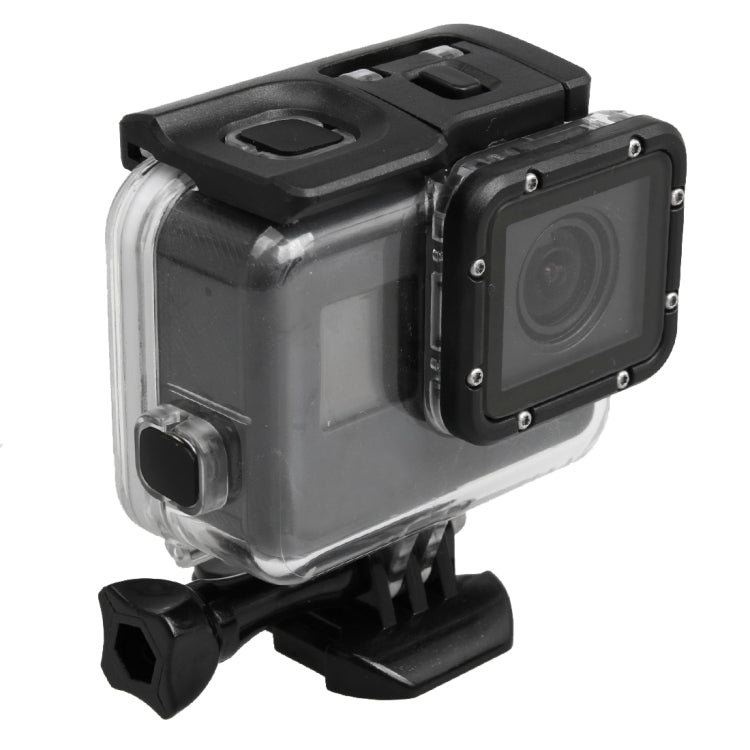 For GoPro HERO5 30m Waterproof PC & ABS Housing Protective Case + Touch Back Cover with Buckle Basic Mount & Long Screw, Backcover Size: 7 x 6 cm - HoMEdemic™ 
