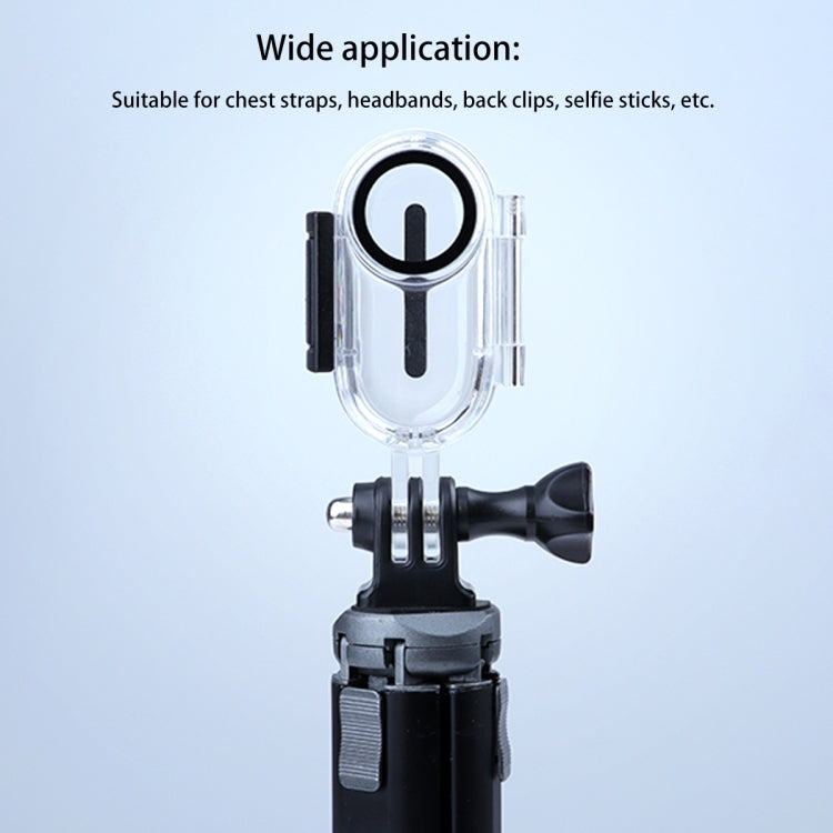30m Underwater Waterproof Housing Protective Case for Insta360 GO 2, with Base Adapter & Screw - HoMEdemic™ 