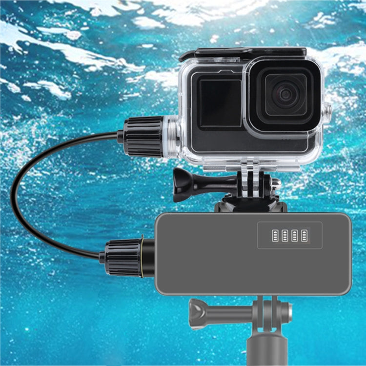 For GoPro HERO10 Black / HERO9 Black 30m Charging Waterproof Housing Case with Buckle Basic Mount & Screw - HoMEdemic™ 