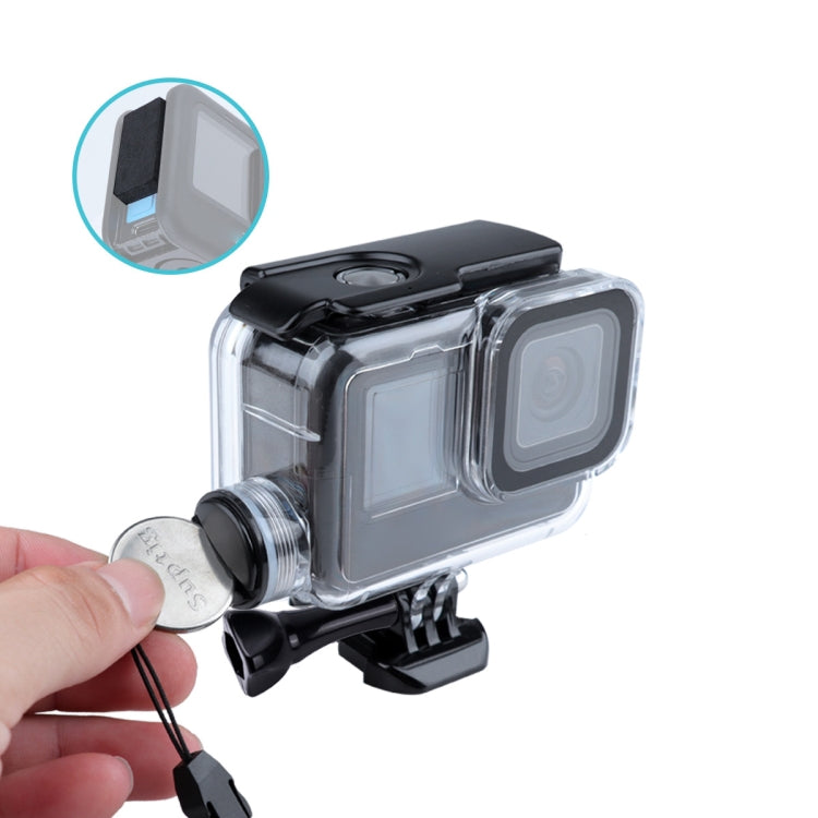 For GoPro HERO10 Black / HERO9 Black 30m Charging Waterproof Housing Case with Buckle Basic Mount & Screw - HoMEdemic™ 