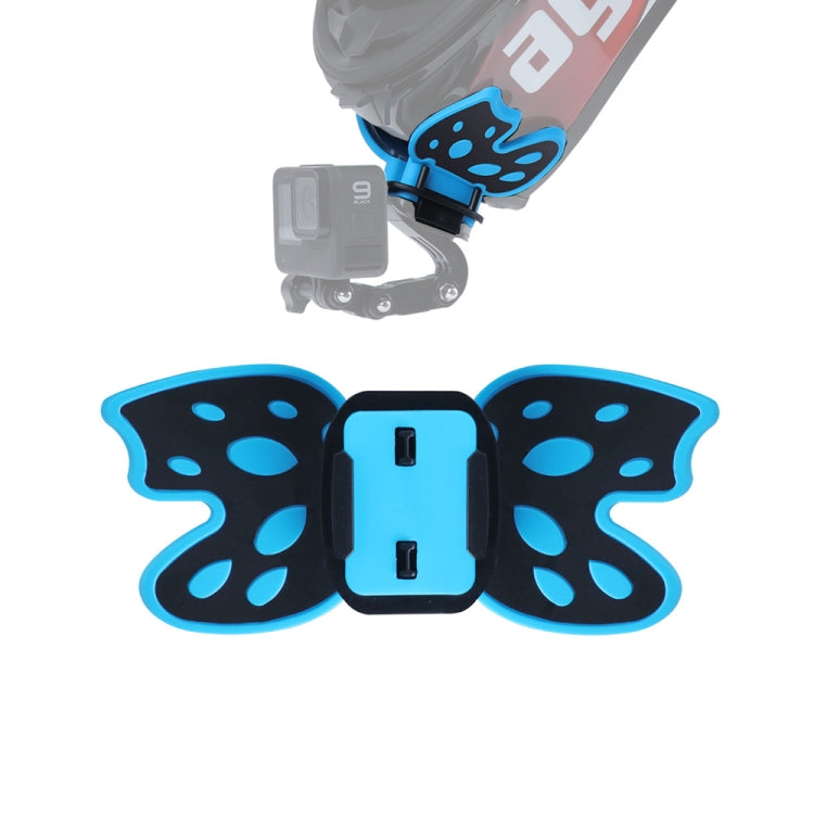 Butterfly Helmet Mount Adapter for GoPro, Insta360, DJI and Other Action Cameras(Blue) - HoMEdemic™ 