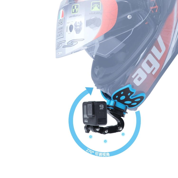 Butterfly Helmet Mount Adapter for GoPro, Insta360, DJI and Other Action Cameras(Black) - HoMEdemic™ 