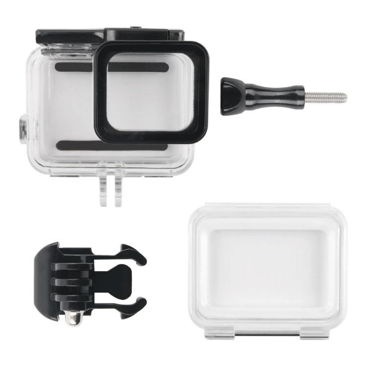 45m Waterproof Housing Protective Case + Touch Screen Back Cover for GoPro NEW HERO /HERO6 /5, with Buckle Basic Mount & Screw, No Need to Remove Lens (Transparent) - HoMEdemic™ 