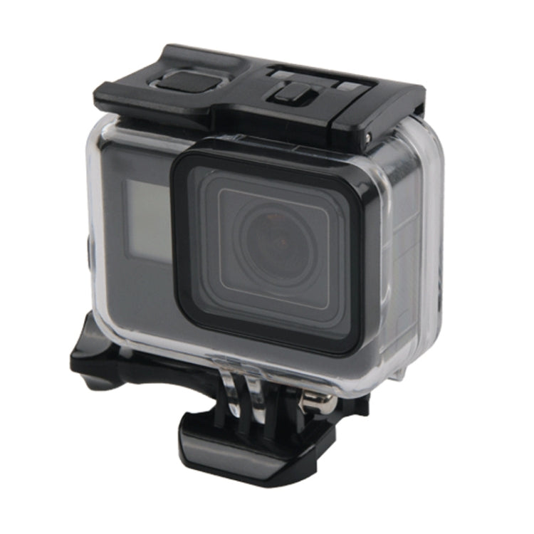 45m Waterproof Housing Protective Case + Touch Screen Back Cover for GoPro NEW HERO /HERO6 /5, with Buckle Basic Mount & Screw, No Need to Remove Lens (Transparent) - HoMEdemic™ 