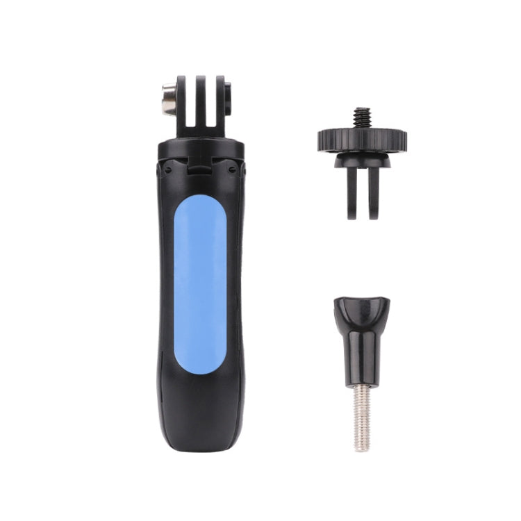 Multi-functional Foldable Tripod Holder Selfie Monopod Stick for GoPro, Insta360, DJI and Other Action Cameras, Length: 12-23cm(Blue) - HoMEdemic™ 