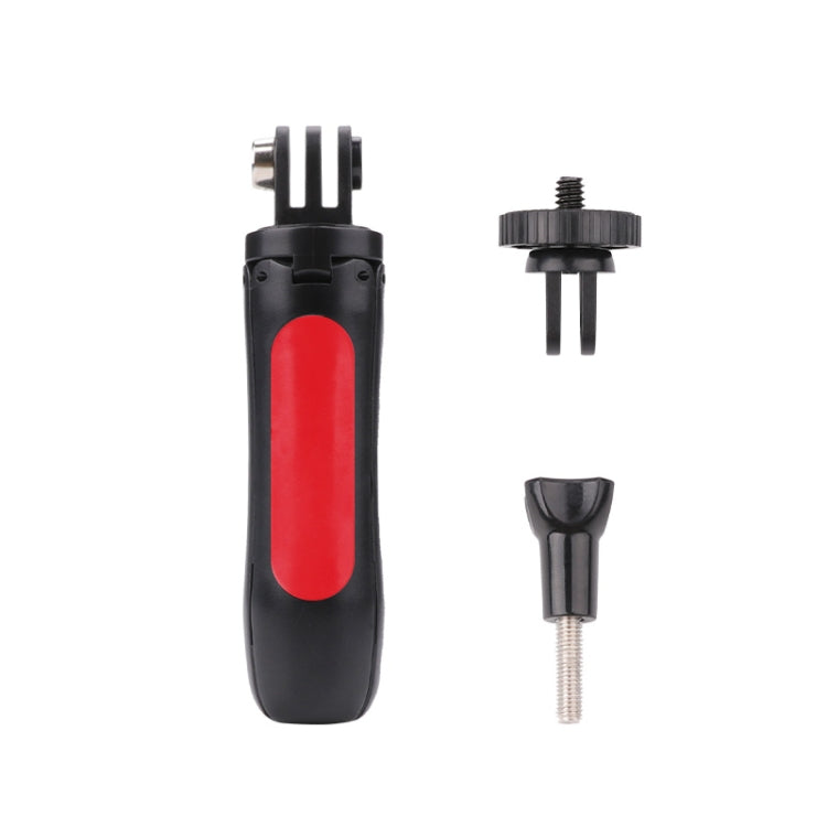 Multi-functional Foldable Tripod Holder Selfie Monopod Stick for GoPro, Insta360, DJI and Other Action Cameras, Length: 12-23cm(Red) - HoMEdemic™ 