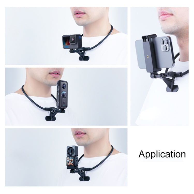 Hands Free Lazy Wearable Neck Camera Holder (Black) - HoMEdemic™ 