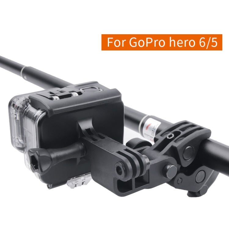 Clamp Mount Connecting Adapter Kit with Waterproof Back Cover for GoPro HERO6 /5(Black) - HoMEdemic™ 