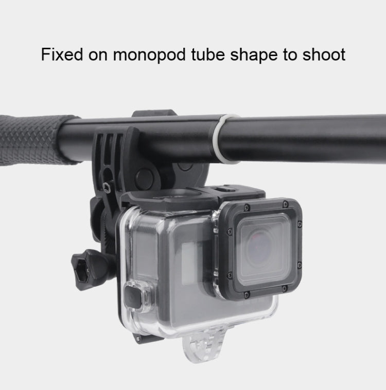 Clamp Mount Connecting Adapter Kit with Waterproof Back Cover for GoPro HERO6 /5(Black) - HoMEdemic™ 