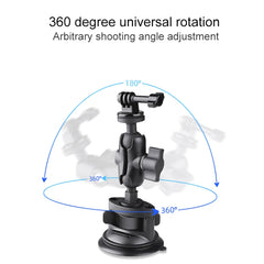 Single Suction Cup Mount Holder with Tripod Adapter & Steel Tether & Safety Buckle, Single Suction Cup - HoMEdemic™ 