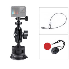 Single Suction Cup Mount Holder with Tripod Adapter & Steel Tether & Safety Buckle, Single Suction Cup - HoMEdemic™ 