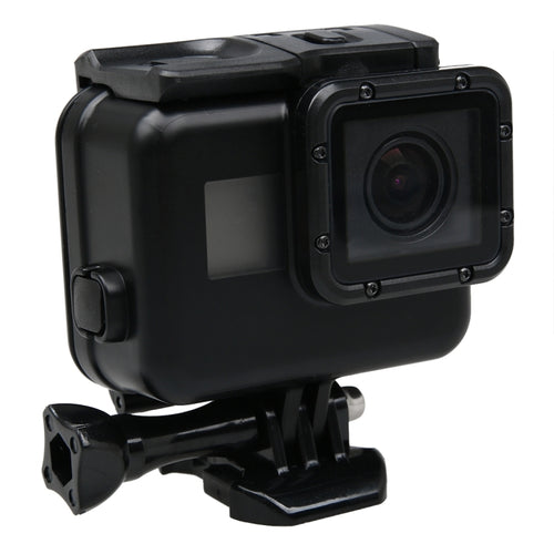 2 in 1 for GoPro HERO6 /5 Touch Screen Back Cover + 45m Waterproof Housing Protective Case(Need to Disassemble Lens When Installed) with Buckle Basic Mount & Lead Screw(Black) - HoMEdemic™ 