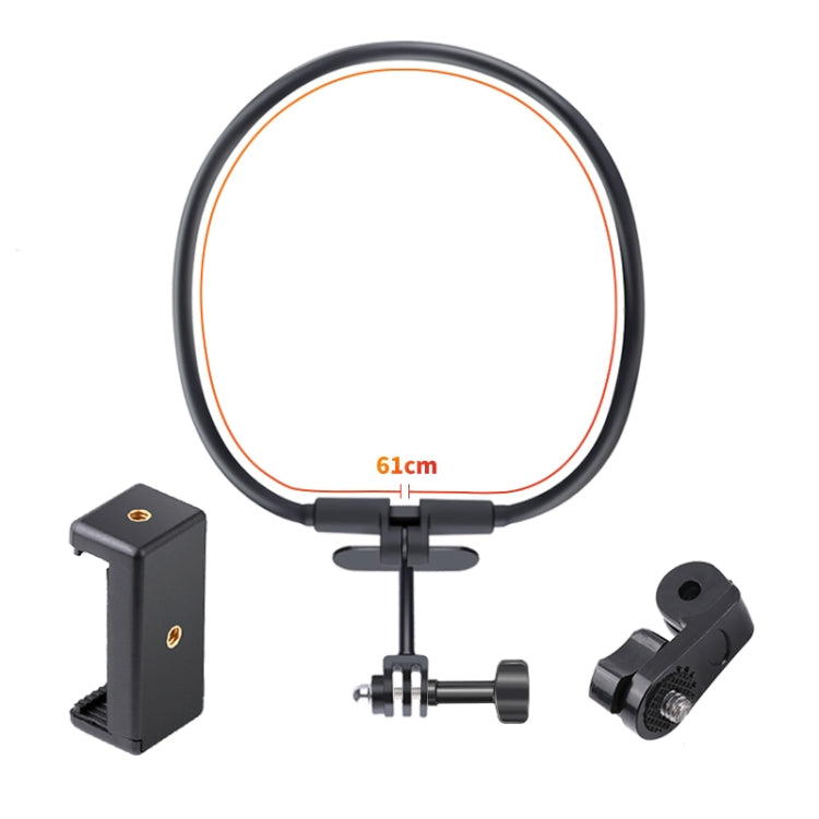 Hands Free Lazy Wearable Neck Phone Camera Holder with Phone Clamp, Extended Version(Black) - HoMEdemic™ 