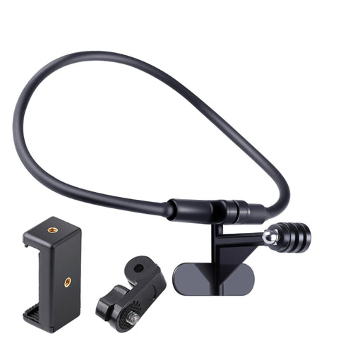Hands Free Lazy Wearable Neck Phone Camera Holder with Phone Clamp, Extended Version, Neck Holder C - HoMEdemic™ 