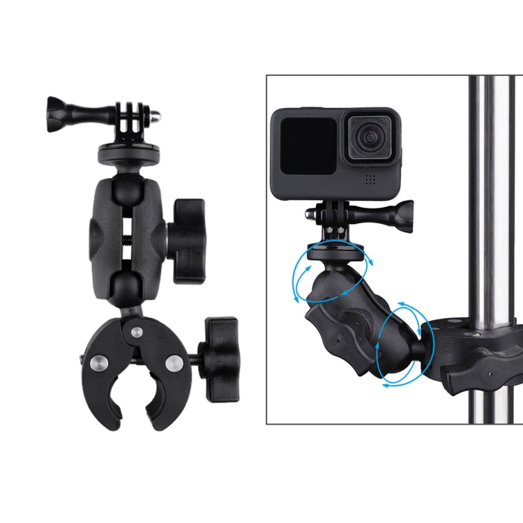 360 Rotation Adjustable Action Camera Clamp Plier Base Holder(Black) - HoMEdemic™ 