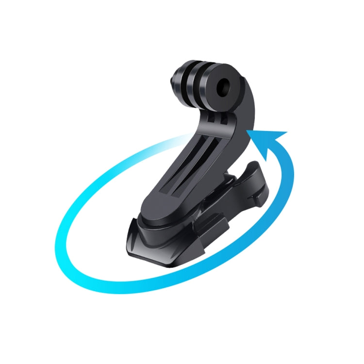 360 Degree Rotation J-Hook Buckle Mount (Black) - HoMEdemic™ 