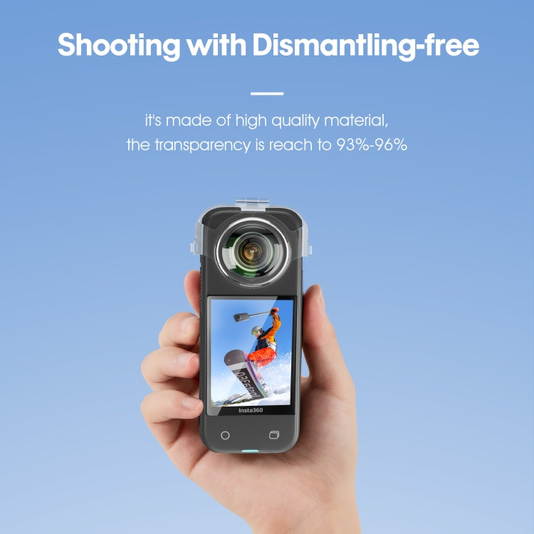 For Insta360 X3 STARTRC No Disassembly Transparent Lens Protection Cover(Transparent) - HoMEdemic™ 