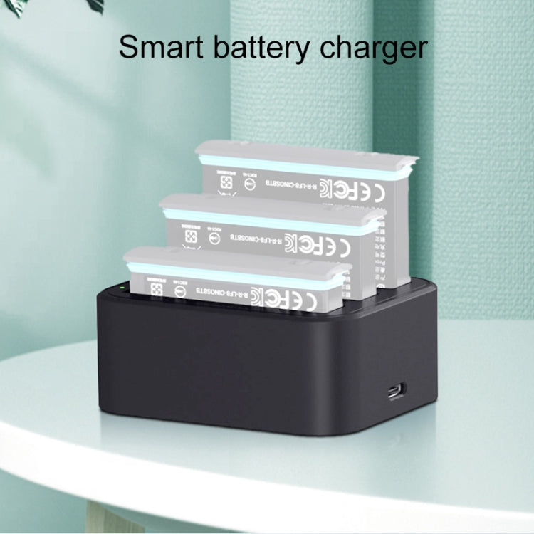 For Insta360 X3 / One X2 Tri-Slot Batteries Fast Charger(Black) - HoMEdemic™ 