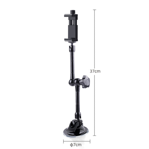 37cm Single Suction Cup Articulating Friction Magic Arm Phone Clamp Mount(Black) - HoMEdemic™ 