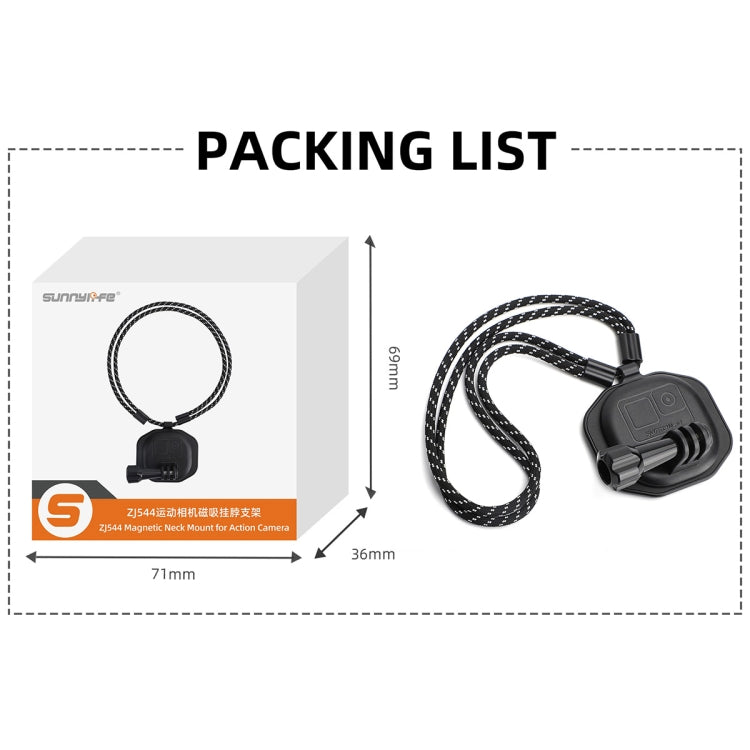 Sunnylife ZJ554 Magnetic Wearable Neck Phone Action Camera  Holder (Black) - HoMEdemic™ 