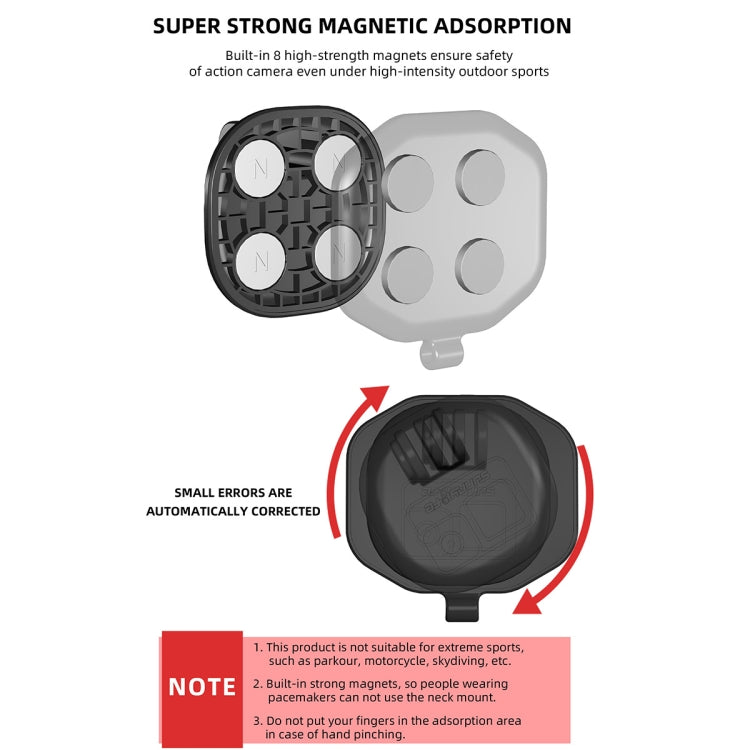 Sunnylife ZJ554 Magnetic Wearable Neck Phone Action Camera  Holder (Black) - HoMEdemic™ 