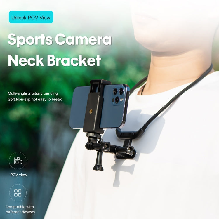 STARTRC Hands Free Lazy Wearable Neck Camera Holder FPV Vlog POV Mount (Black) - HoMEdemic™ 