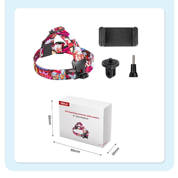 STARTRC Adjustable Head Strap Vlog FPV POV Mount Belt for GoPro, Insta360, DJI Osmo Action and Other Action Cameras(Red) - HoMEdemic™ 