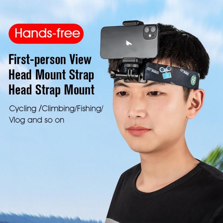 STARTRC Adjustable Head Strap Vlog FPV POV Mount Belt for GoPro, Insta360, DJI Osmo Action and Other Action Cameras(Red) - HoMEdemic™ 