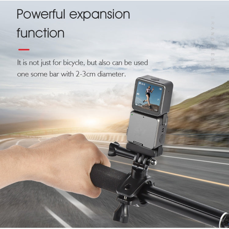 STARTRC Upgrade Bike Handlebar Fixed Mount Holder For DJI OSMO 360 / Action 3 / Action 2 / OSMO Action (Black) - HoMEdemic™ 
