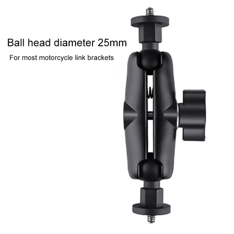 25mm 1/4 inch Screw ABS Ball Head Adapter Mount(Black) - HoMEdemic™ 