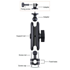 21mm Ballhead Car Front Seat Handlebar Fixed Mount Holder with Tripod Adapter & Screw for GoPro, Insta360, DJI and Other Action Cameras, 21mm 16.3cm - HoMEdemic™ 
