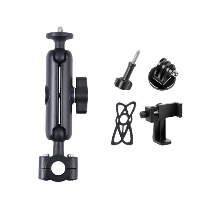 21mm Ballhead Car Front Seat Handlebar Fixed Mount Holder with Tripod Adapter & Screw & Phone Clamp & Anti-lost Silicone Case for GoPro, Insta360, DJI and Other Action Cameras - HoMEdemic™ 