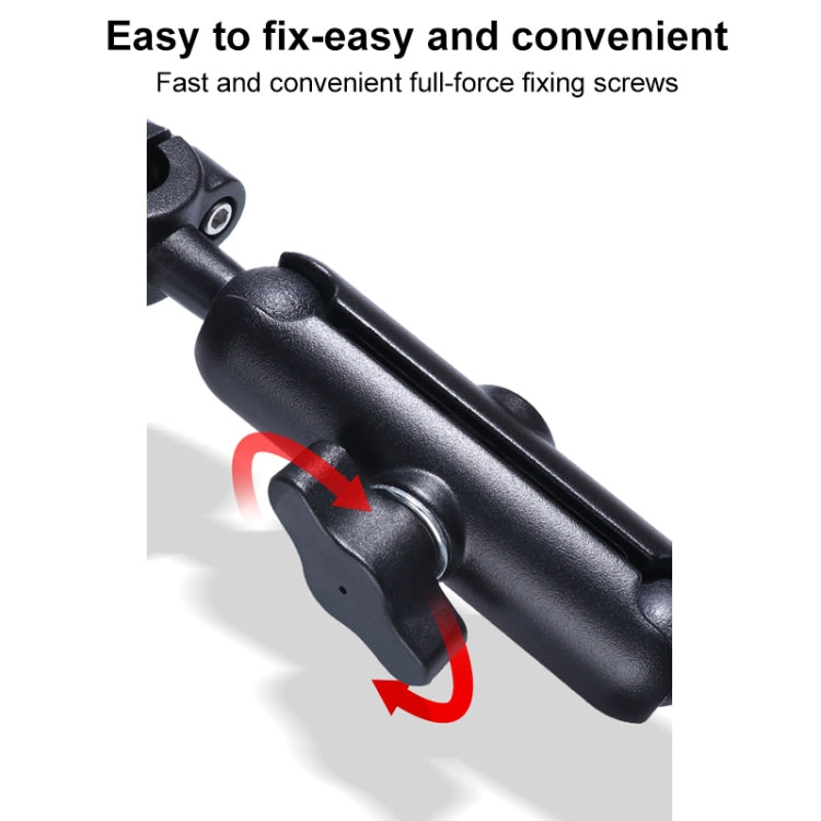 25mm Ballhead Car Front Seat Handlebar Fixed Mount Holder with Tripod Adapter & Screw & Phone Clamp & Anti-lost Silicone Case for GoPro, Insta360, DJI and Other Action Cameras - HoMEdemic™ 