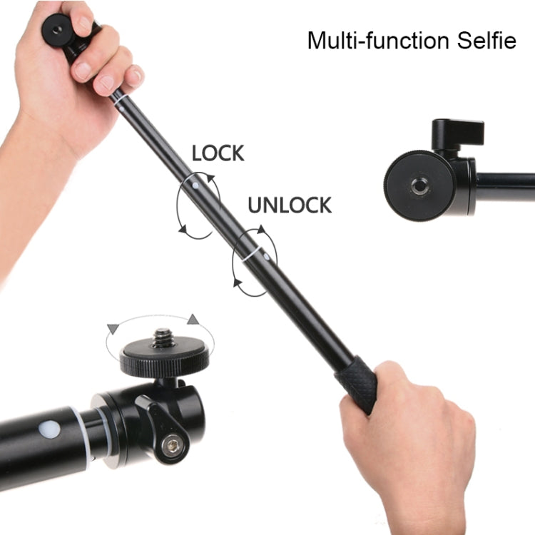 30-93cm Grip Foldable Tripod Holder Multi-functional Selfie Stick Monopod for GoPro, Insta360, DJI and Other Action Cameras, Phones - HoMEdemic™ 