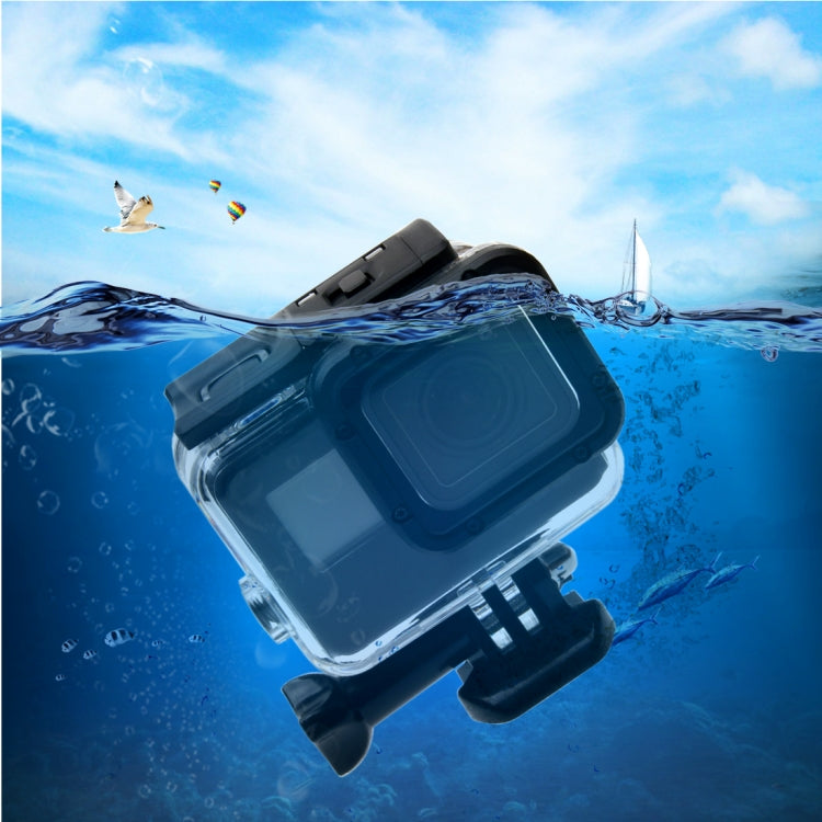 For GoPro  NEW HERO /HERO6  /5  30m Waterproof Housing Protective Case + Hollow Back Cover with Buckle Basic Mount & Screw, No Need to Disassemble Lens(GP413) - HoMEdemic™ 