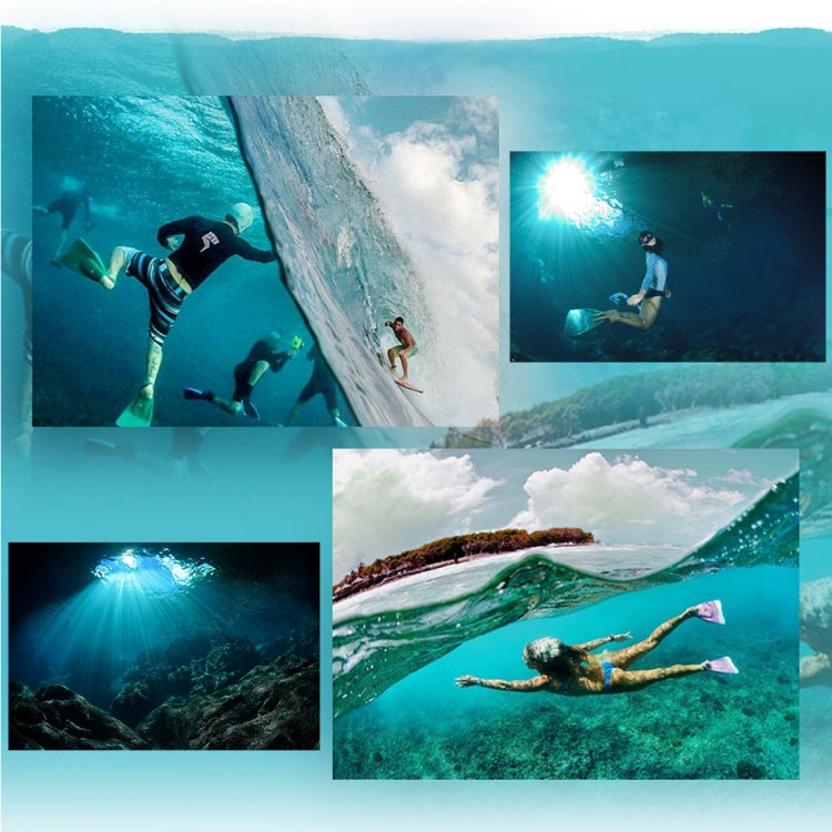 For GoPro  NEW HERO /HERO6  /5  30m Waterproof Housing Protective Case + Hollow Back Cover with Buckle Basic Mount & Screw, No Need to Disassemble Lens(GP413) - HoMEdemic™ 