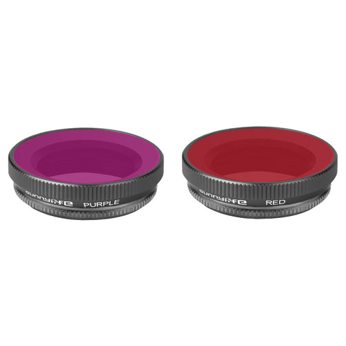 2 in 1 Sunnylife OA-FI180 Lens Red + Purple Diving Filter for DJI OSMO ACTION - HoMEdemic™ 