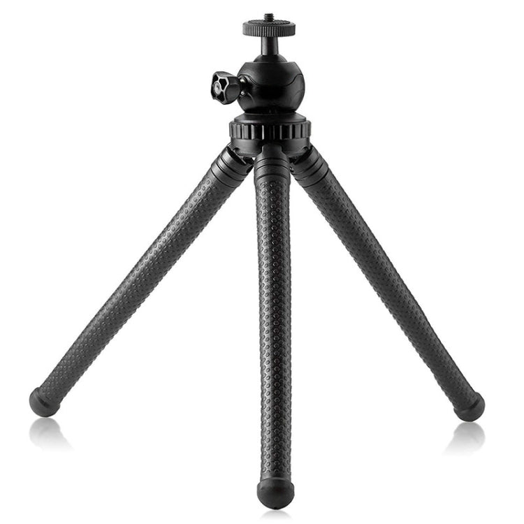 W1 Mini Octopus Flexible Tripod Holder with Ball Head for SLR Cameras, GoPro, Phones (Black) - HoMEdemic™ 