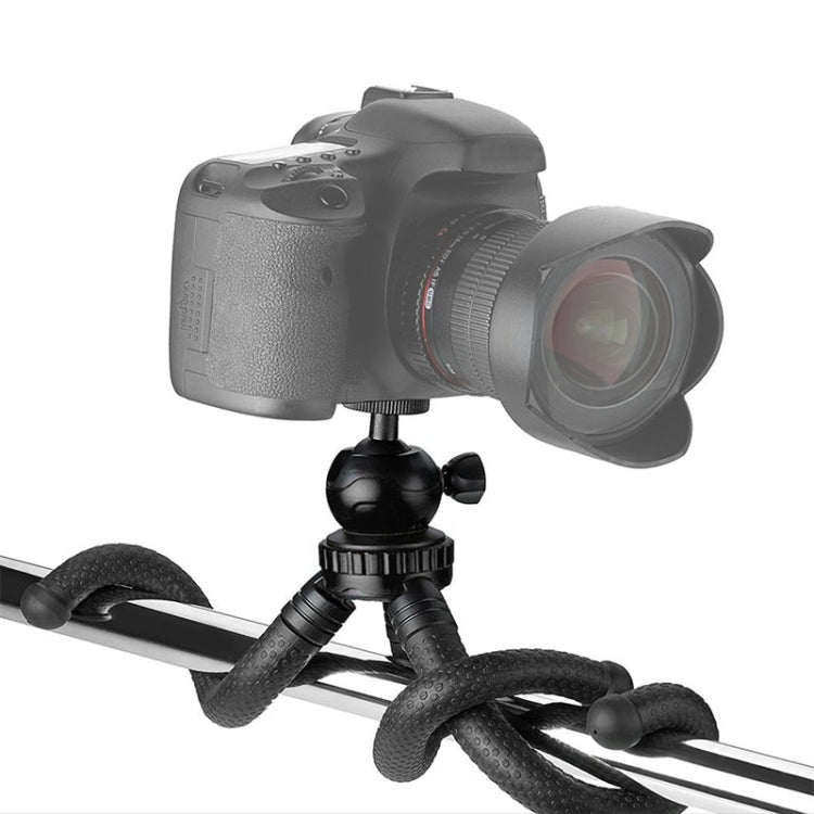 W1 Mini Octopus Flexible Tripod Holder with Ball Head for SLR Cameras, GoPro, Phones (Black) - HoMEdemic™ 