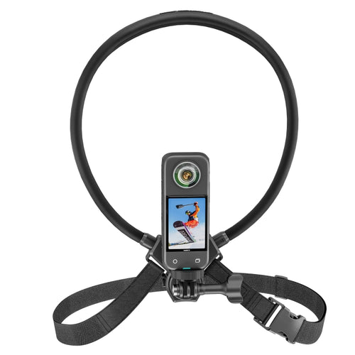 STARTRC Lazy Adjustable Neck Vlog FPV POV Bracket with Chest Strap for DJI / GoPro / Insta360 Action Cameras / Smartphones (Black) - HoMEdemic™ 