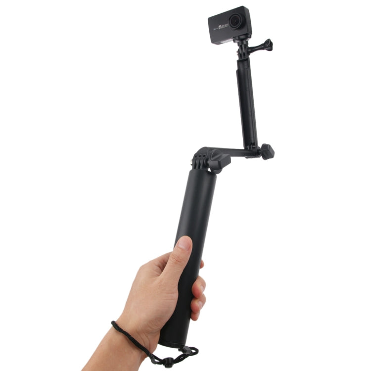 3-Way Monopod + Magic Mount Selfie Stick for GoPro, Insta360, DJI and Other Action Cameras, Length: 24.5-63cm(Black) - HoMEdemic™ 