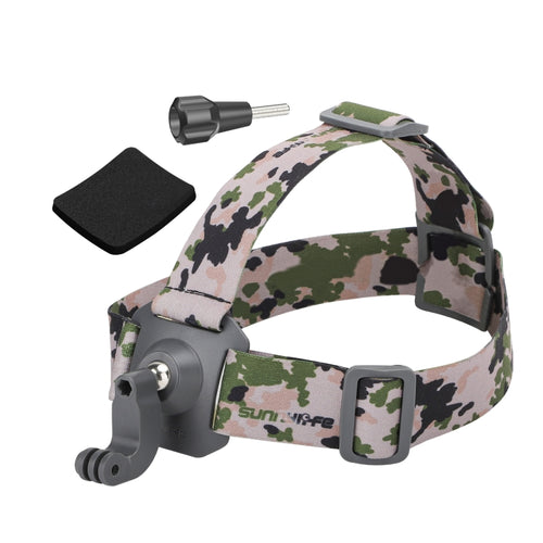 Sunnylife TD672 360 Rotation Adjustable Head Strap Vlog POV Mount Belt for GoPro, Insta360, DJI Osmo Action and Other Action Cameras (Camouflage) - HoMEdemic™ 