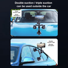 Single Suction Cup Articulating Friction Magic Arm Phone Clamp Mount, Single Suction Cup Magic Arm - HoMEdemic™ 