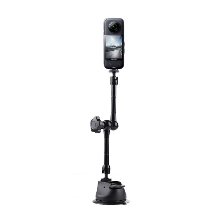 Single Suction Cup Articulating Friction Magic Arm Camera Mount (Black) - HoMEdemic™ 