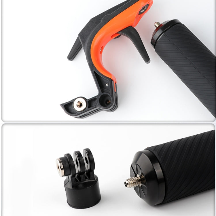 Shutter Trigger + Floating Hand Grip Diving Buoyancy Stick with Adjustable Anti-lost Strap & Screw & Wrench for GoPro HERO8 Black - HoMEdemic™ 